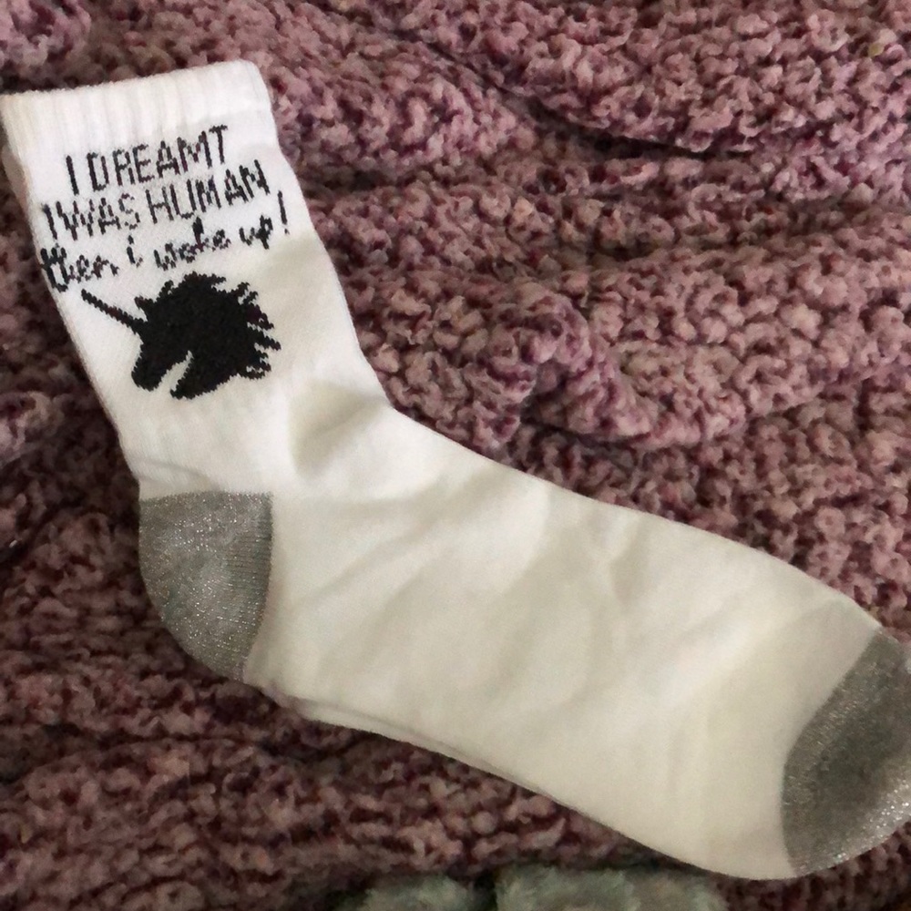 Unicorn crew socks new
